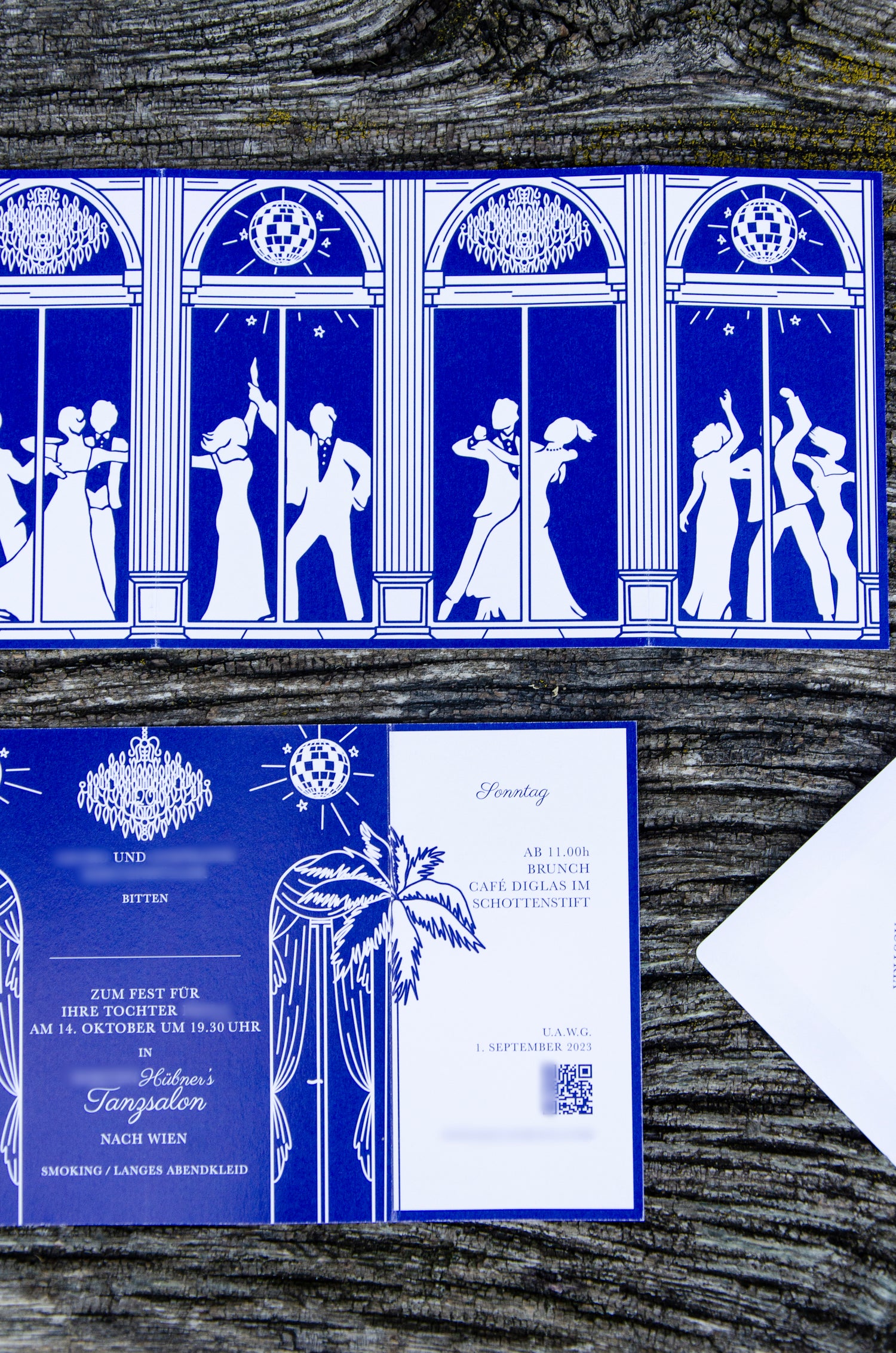Watercolour blending with digital Illustrations on layouts for Party invitations reminiscent of charming children's book artwork and their characters 02